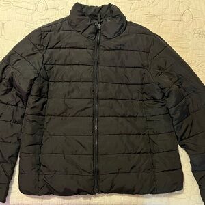 children’s black puffer jacket